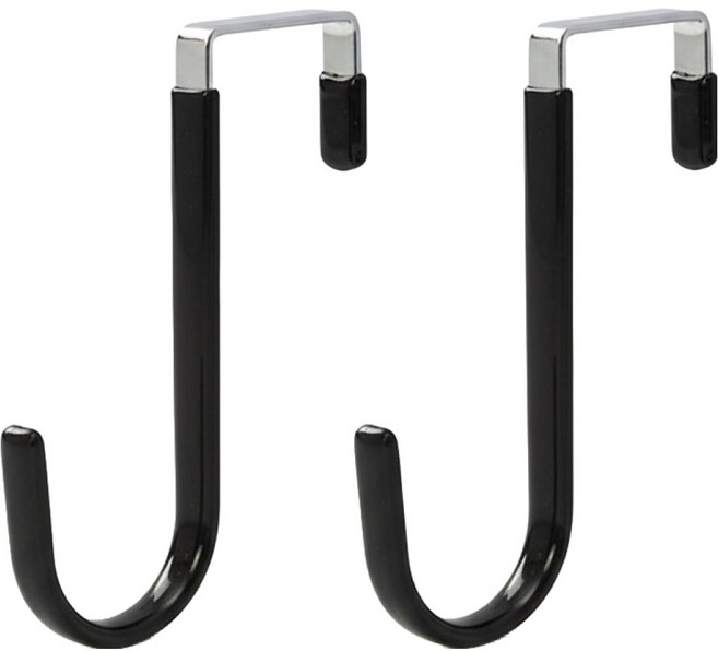 마켓피아 주방 다용도 후크, 블랙, 2개