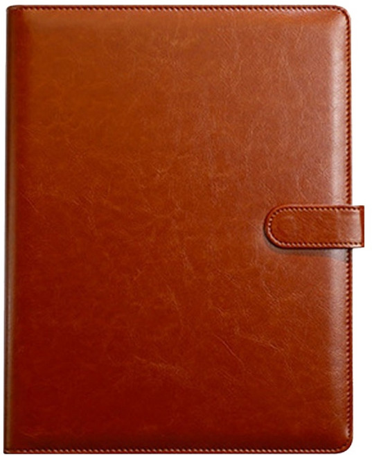 제너럴케이 가죽 바인더 버클타입 A4, 브라운, 1개