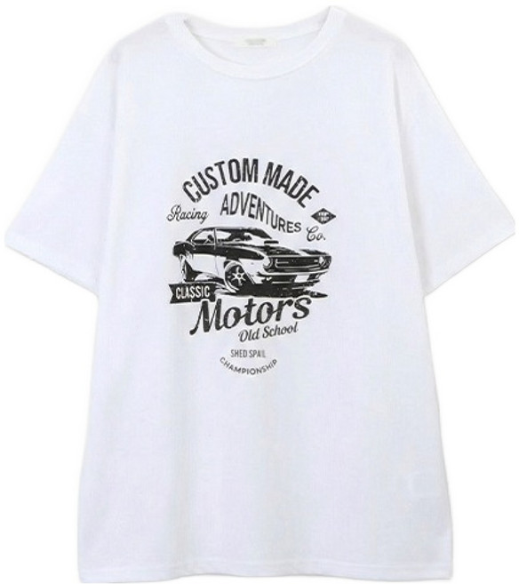 피핀 여성용 피그먼트 모터 반팔 티셔츠 #112873