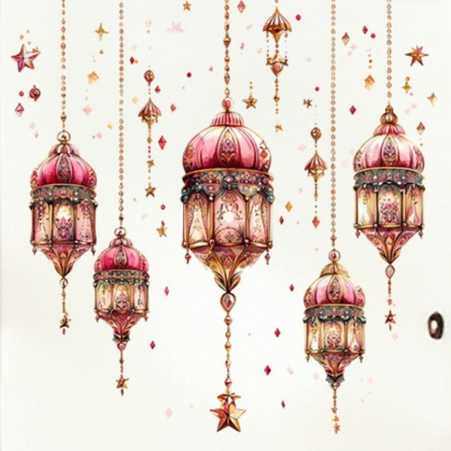 골드픽 축제 판타지 벽 장식 스티커, 타입 9