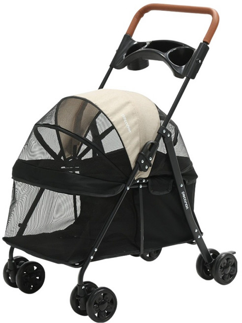 피카노리 반려동물 스탠다드 제인로드 컴포트 유모차 PECA1315, 베이지, 1개