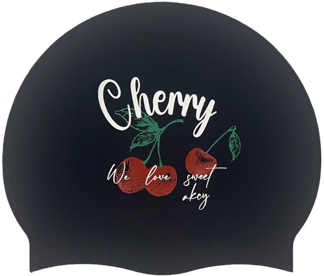 아크시 스윗 체리 실리콘 수영모자 AKCS-015, 네이비, 1개