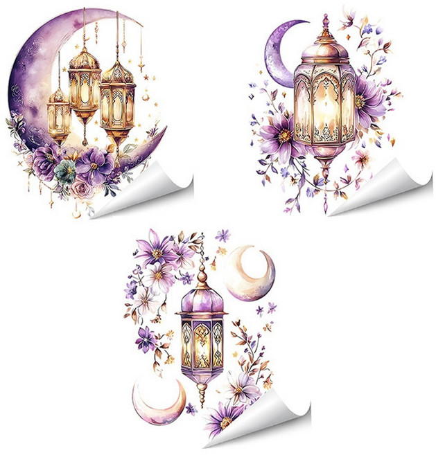 골드픽 축제 판타지 벽 장식 스티커 3종 세트, 타입 14