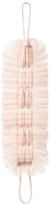 더자카 2in1 길이조절 등밀이 샤워볼 스트랩형, 피치, 1개, 1개입