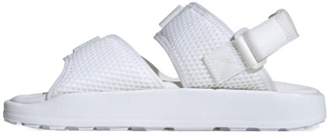 adidas 愛迪達 女性 Adilette Adventure 涼鞋 HQ4242, 雲朵白 + 核心白 + 奶茶色, 265