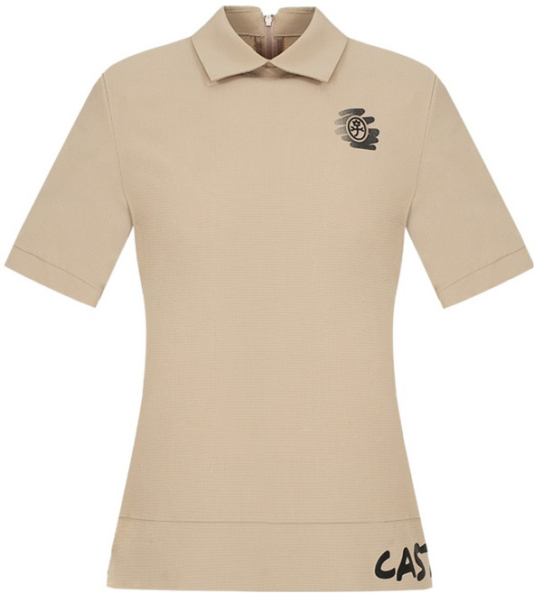 까스텔바작 여성용 밑단 로고 카라 티셔츠 BGDMTS718