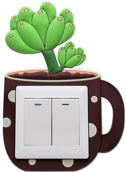 던전스트디오 귀여운 선인장 화분 스위치 커버, 5
