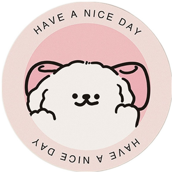 에어로 기분 좋아지는 홈카페 컵 매트, 4, 1개