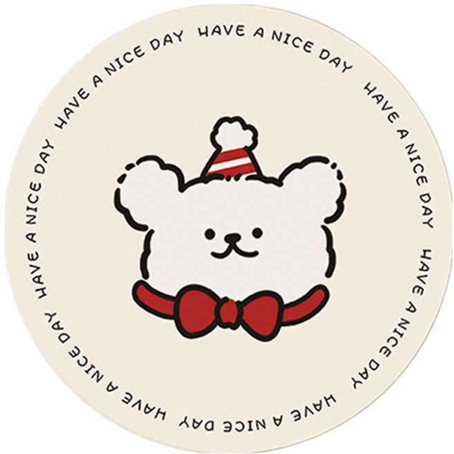 에어로 기분 좋아지는 홈카페 컵 매트, 6, 1개