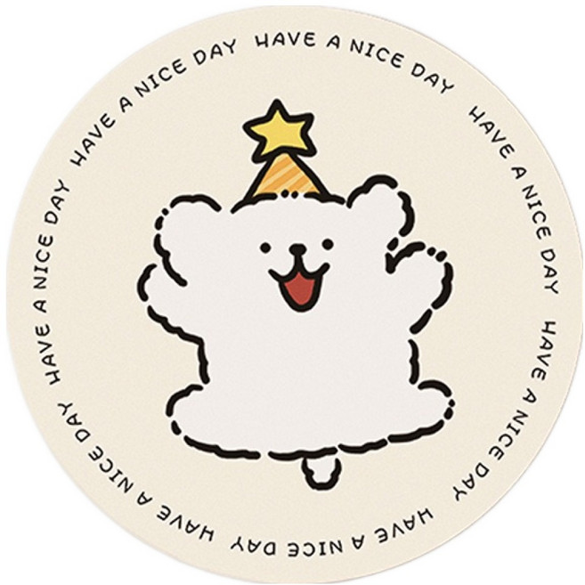 에어로 기분 좋아지는 홈카페 컵 매트, 9, 1개