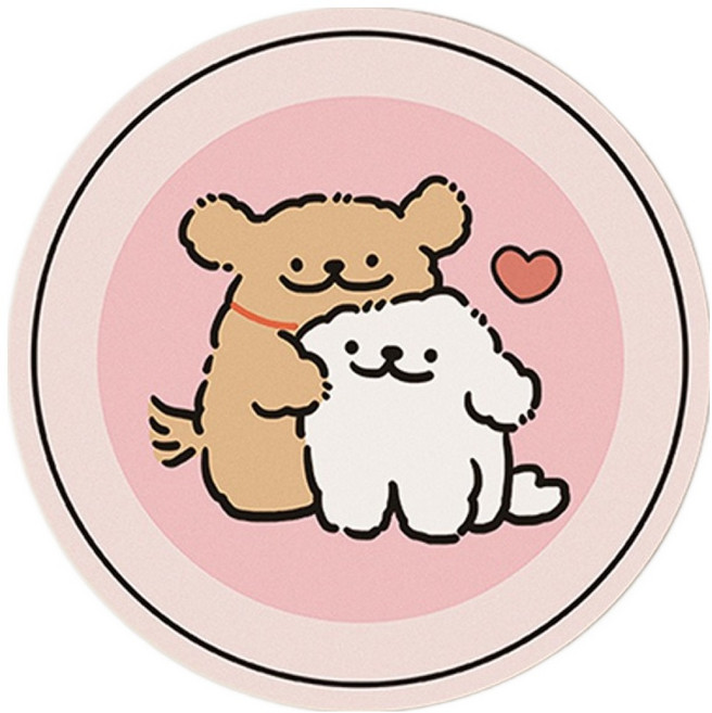 에어로 기분 좋아지는 홈카페 컵 매트, 2, 1개