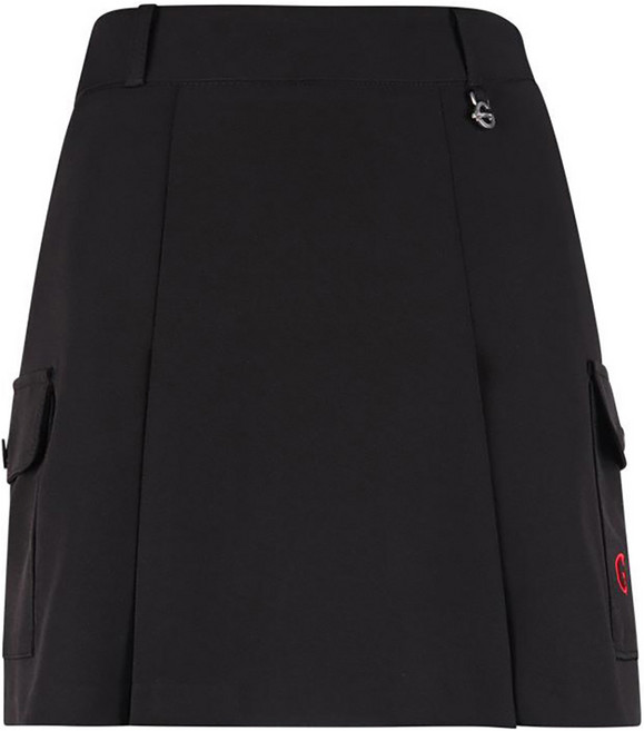 luxgolf 女款後鬆緊帶約克褶皺工裝褲裙 YD25S104W