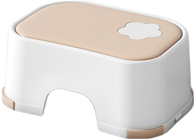 씨엠원 안전한 스툴 발판 발 디딤대, 라이트핑크화이트