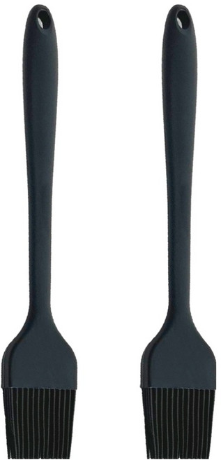 파미레 실리콘 미니 조리도구 브러쉬, 블랙, 2개