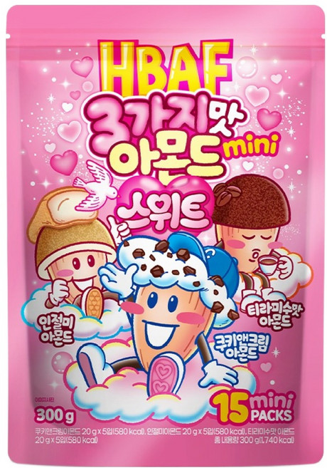 HBAF 미니 스위트 3가지맛 아몬드 15p