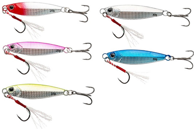 존쿠 메탈지그 바다 지깅 루어 낚시 미끼 5종 세트 JC048, 혼합색상, 1세트