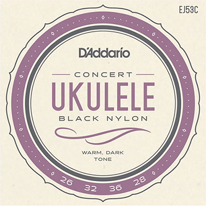 D'Addario 烏克麗麗吉他弦 Concert 435113, EJ53C, 混合顏色, 1個
