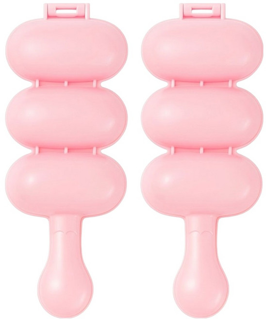 리빙스튜디오 3초 베어 주먹밥 메이커, 2개, 핑크베어