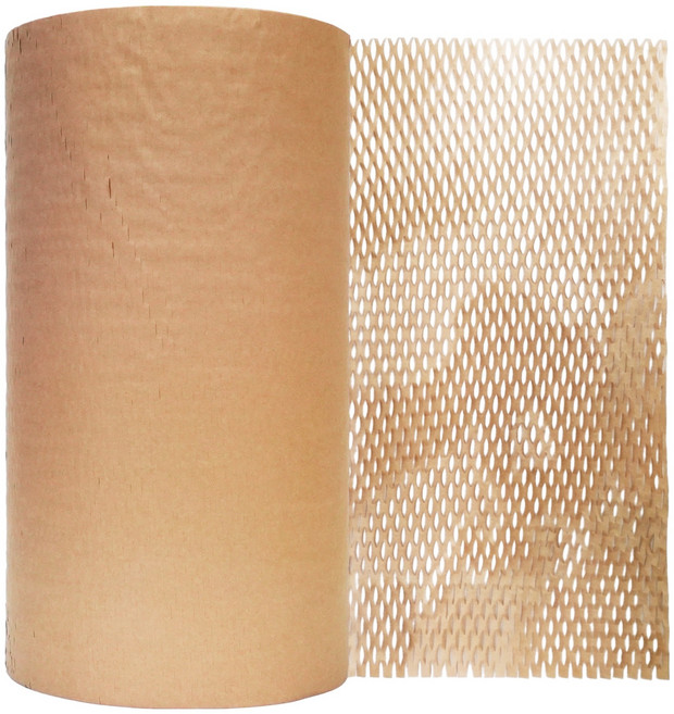 튼튼틈 벌집 허니 페이퍼롤 포장지 380mm x 250m TTTPR-38250BRW, Natural brown, 1개