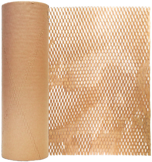 튼튼틈 벌집 허니 페이퍼롤 포장지 380mm x 80m TTTPR-3880BRW, Natural brown, 1개