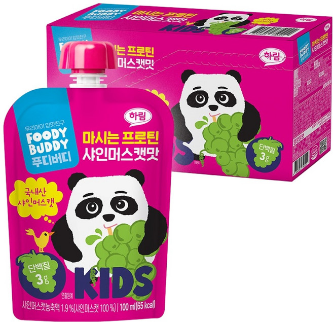 푸디버디 마시는 프로틴 샤인머스캣맛, 10개, 100ml