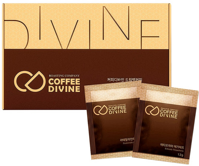 커피디바인 드립백 예가체프 12g x 6p + 블루마운틴 12g x 8p + 안티구아 12g x 6p 세트, 1세트