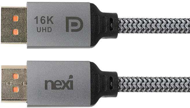 넥시 16K 60Hz DP 2.1 케이블 NX-DPDP21C, 1개, 1m