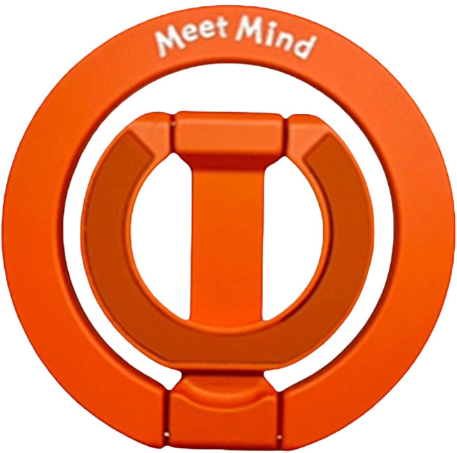 Meet Mind 雙軸雙磁吸Z型鋅合金手機指環支架, 橘色, 1個
