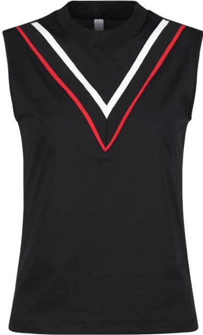 럭스골프 여성용 브이 라인 민소매 골프셔츠 LB25M510W