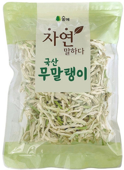 숲애 국내산 겨울무 제주 자연건조 건무말랭이, 1개, 400g