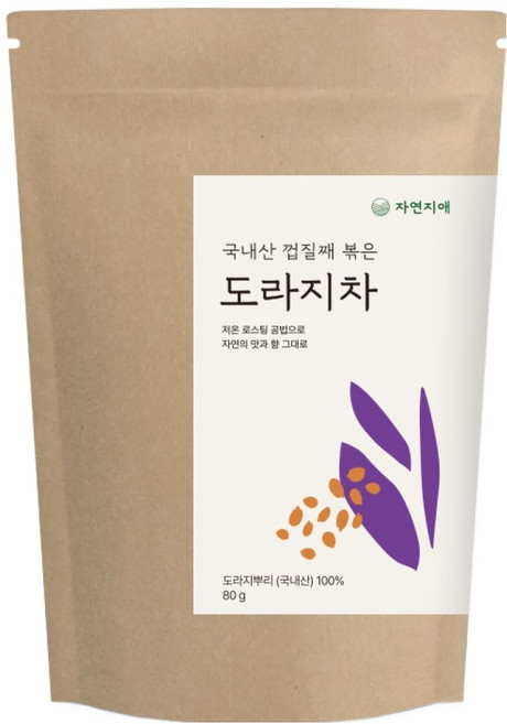 자연지애 국내산 볶은 도라지차, 80g, 1개, 1개입