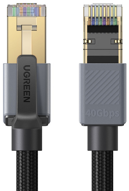 유그린 40Gbps CAT8 FFTP 초고속 인터넷 기가 랜선, 혼합색상, 1개, 2m