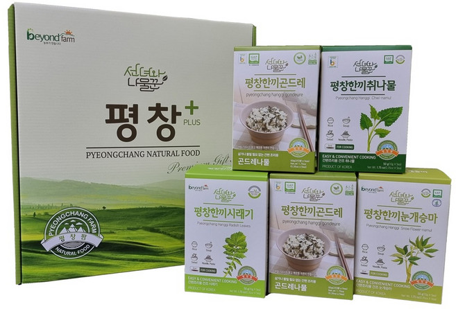선녀와나물꾼 평창플러스 한끼나물 5p 선물세트, 1세트