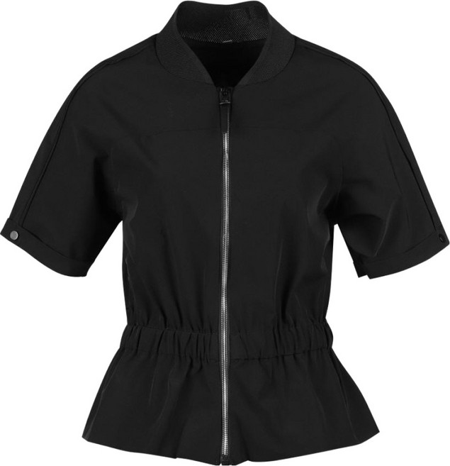 luxgolf 女款腰部鬆緊帶拉鍊短袖外套 MDG25M802W