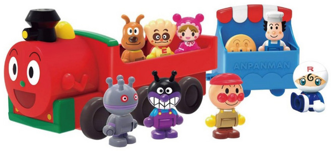 BANDAI 我的第一個麵包超人趣味小屋人偶組 SL人與8個夥伴們, 混和顏色, 1套