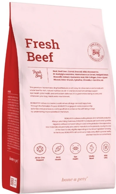 본아페티 강아지 플러스 프레시 비프 기능성 사료, 소+간, 1kg, 1개 - 쿠팡