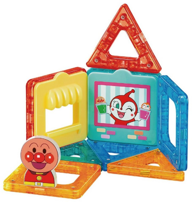 ANPANMAN 麵包超人 趣味學習拼拼磁貼入門組, 1套, 8片