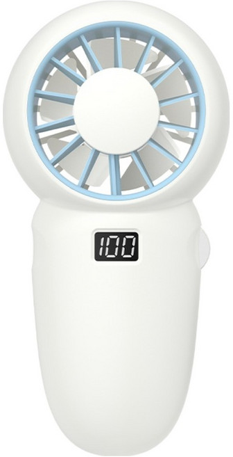 쿨린 100단계 스크롤조절 핸디형 미니 선풍기, 화이트, CL-165