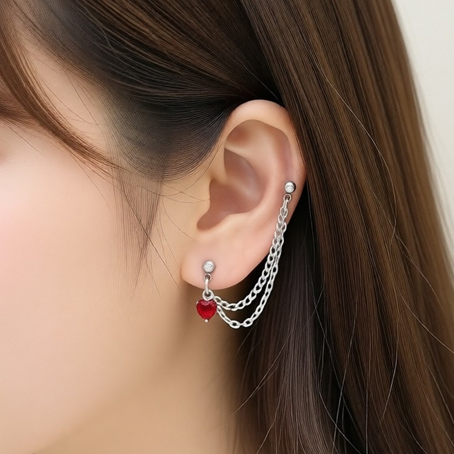 미다미 하트투웨이 체인피어싱 + 케이스 세트 pc1020