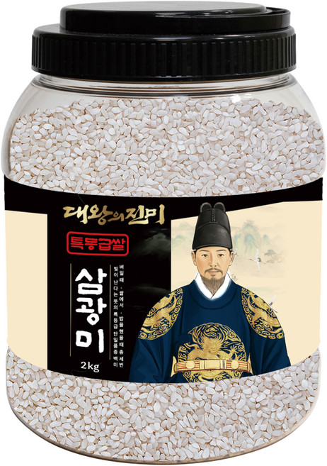 대왕의진미 통에담은 삼광미 백미 특등급, 2kg, 1개