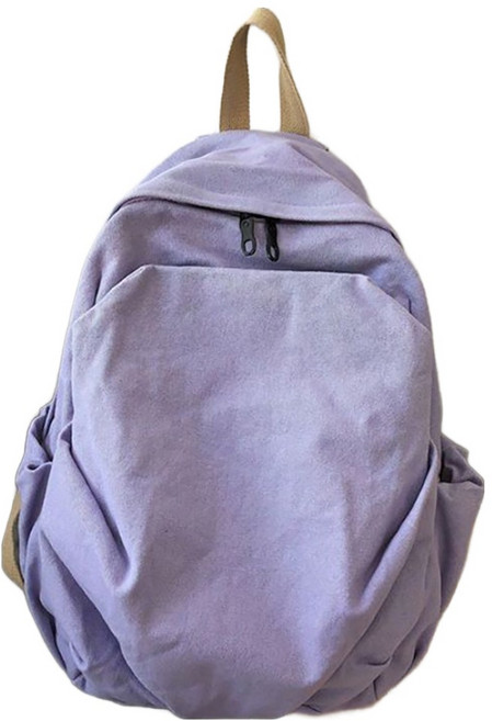 인피어스 여성용 베이직 캔버스 백팩 I265-111