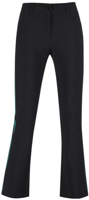 미우골프 여성용 럭스골프 백밴딩 사이드라인 세미 부츠컷 골프바지 MW25M238W