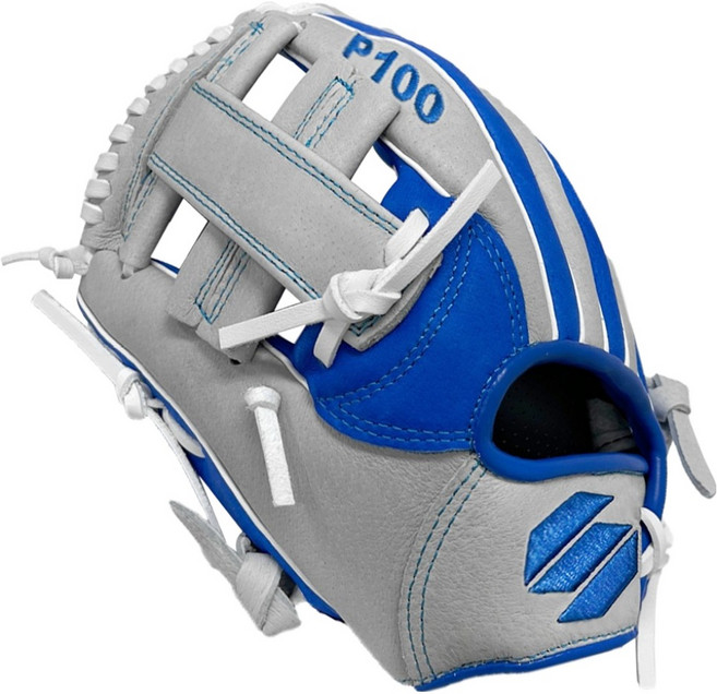 썬버드 돈피 야구글러브 좌투용 P100, 블루 + 그레이, 1개