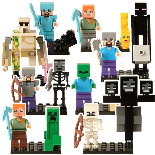 XINH 마인블록 호환 브릭미니피규어 8종 세트 시리즈 01, 1세트