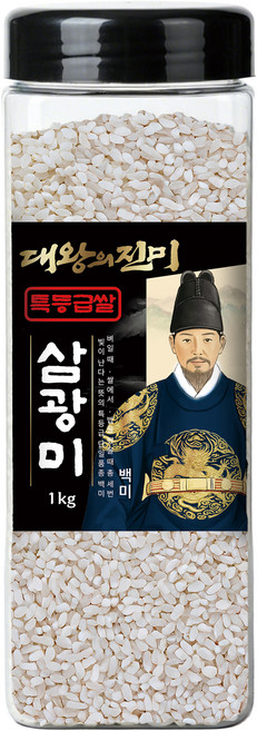 대왕의진미 통에담은 삼광미 백미 특등급, 1kg, 1개
