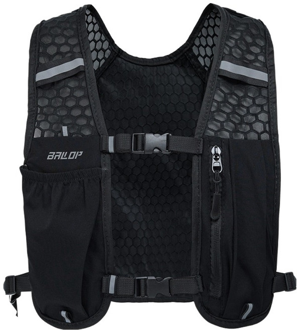 밸롭 에어 유틸리티백 체스트백 전술가방 바디백 러닝백 BD1SBGU001, 블랙, 1개