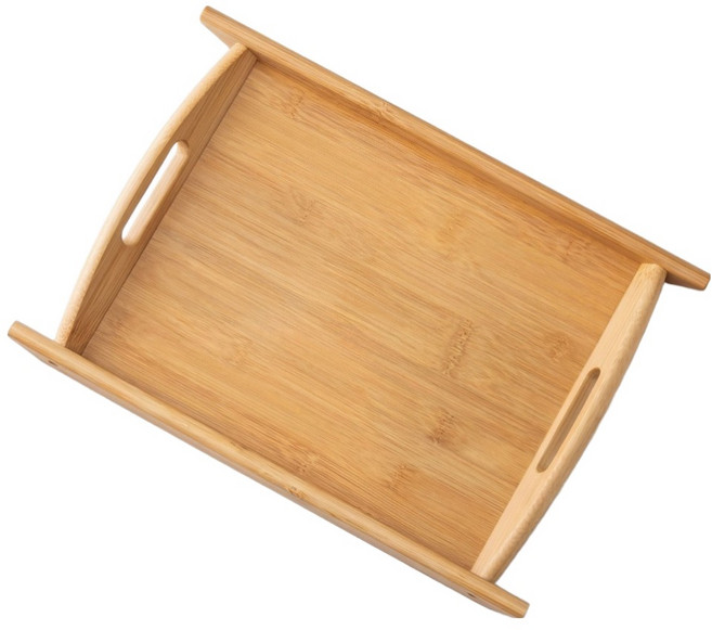 쿠쏘 대나무 핸들 트레이, 우드, 1개