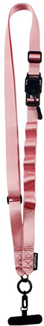 디멜디 여성용 버클형 길이조절 휴대폰 크로스 스트랩 150cm, 핑크, 1개