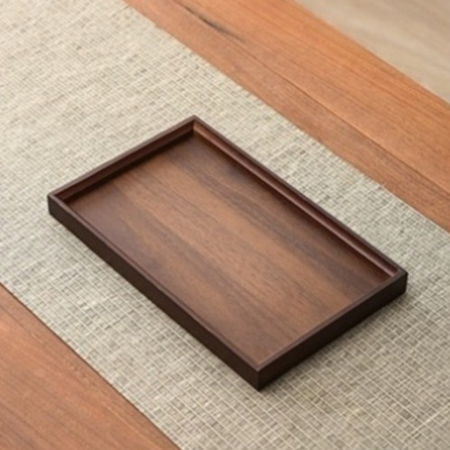 쿠쏘 원목 트레이 기본타입, 월넛, 1개