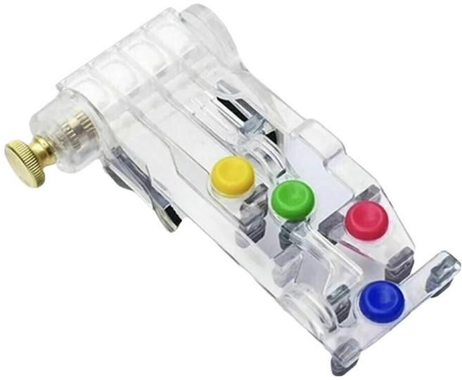 숨뮤직 기타코드 보조기 입문자 코드 체인 손가락 연습도구 D타입 투명, 1개